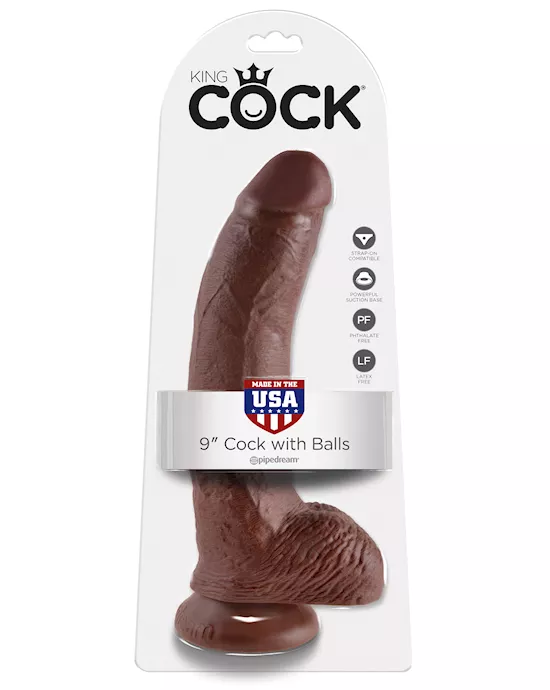 King Cock Suction Cup Dildo With Balls