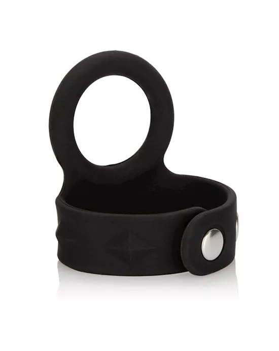 Silicone Tri-snap Scrotum Support Ring Large