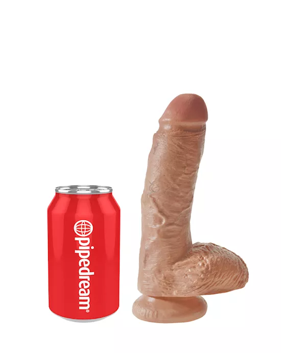 King Cock Suction Cup Dildo With Balls