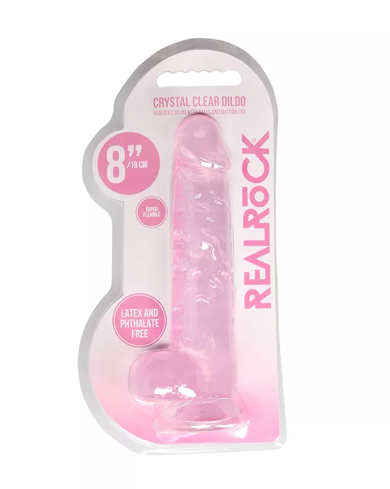 Realistic Dildo With Balls - 8 Inch