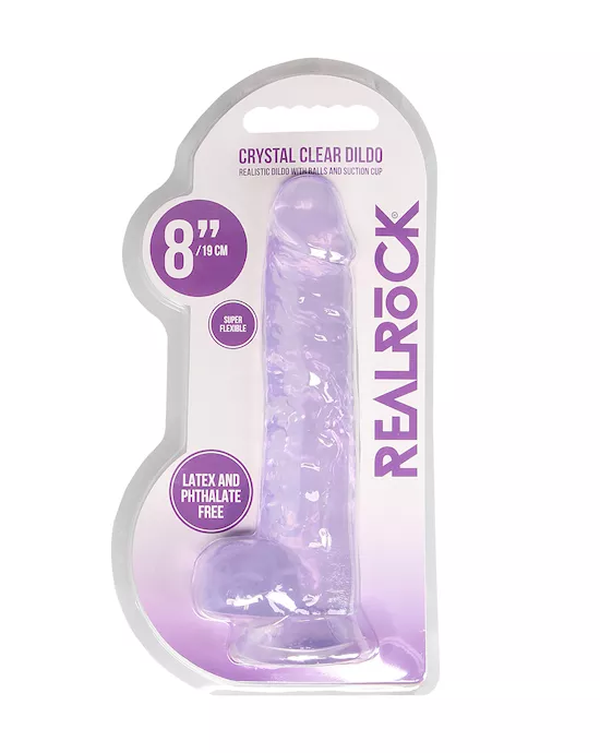 Realistic Dildo With Balls - 8 Inch