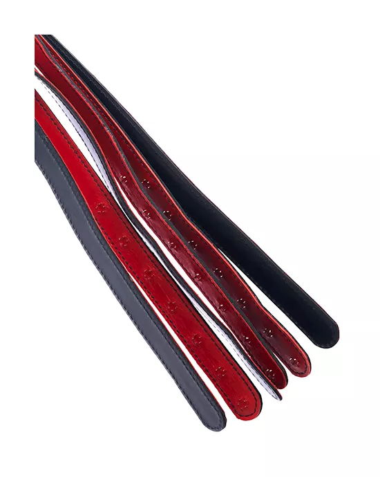 Bound X Leather Flogger With Spikes