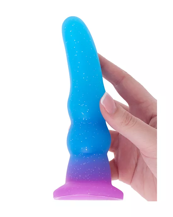 Nood Colours Glitter Rippled Dildo