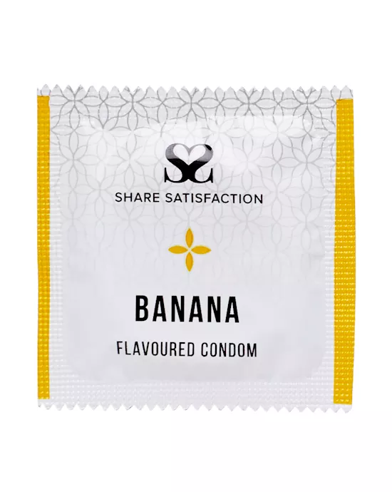 Share Satisfaction Banana Flavoured Condoms - 50 Pack
