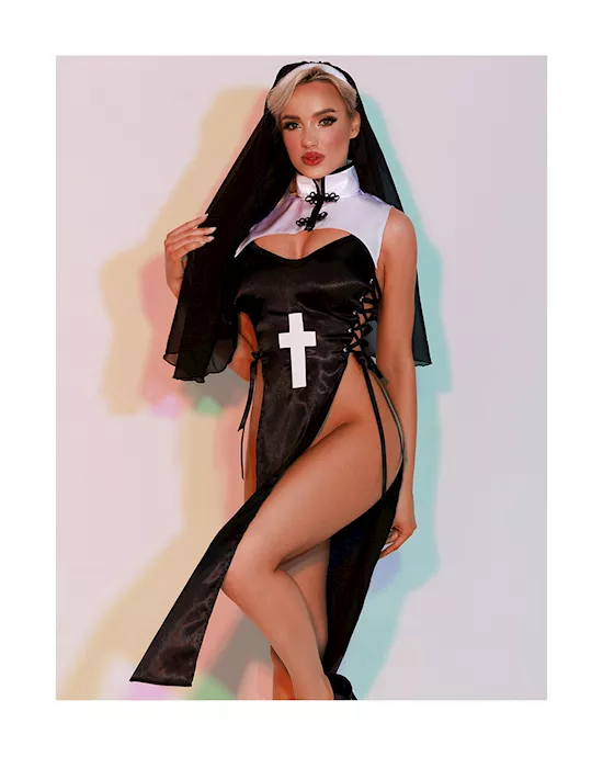 Sexy Head Nun Long Dress