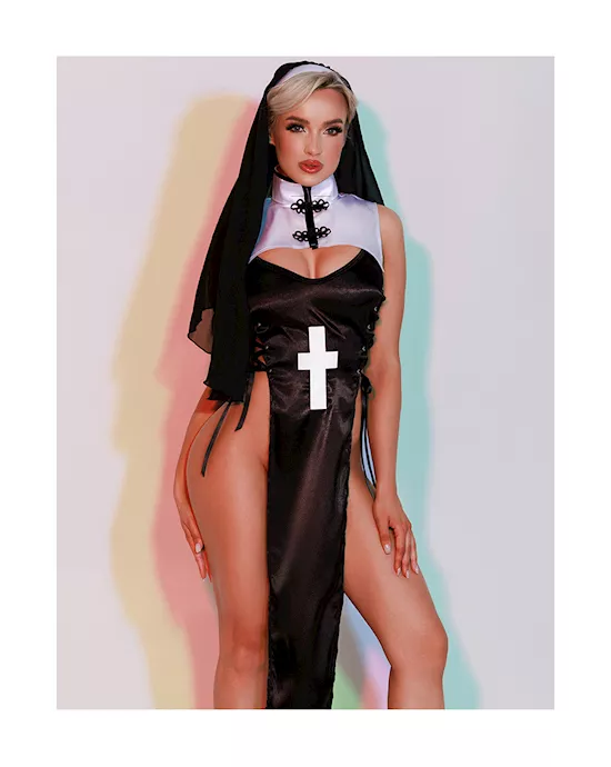 Sexy Head Nun Long Dress