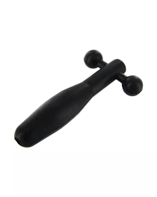 SiliconeCum-ThruBarbellPenisPlug