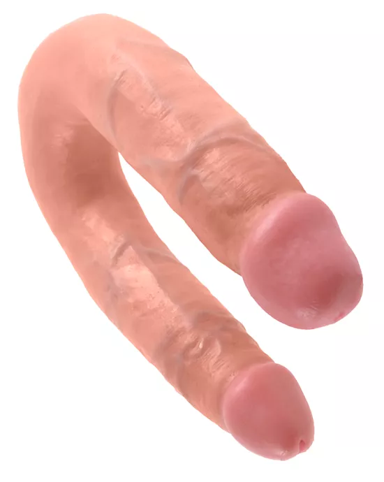 King Cock U-shaped Medium Double Trouble Dildo