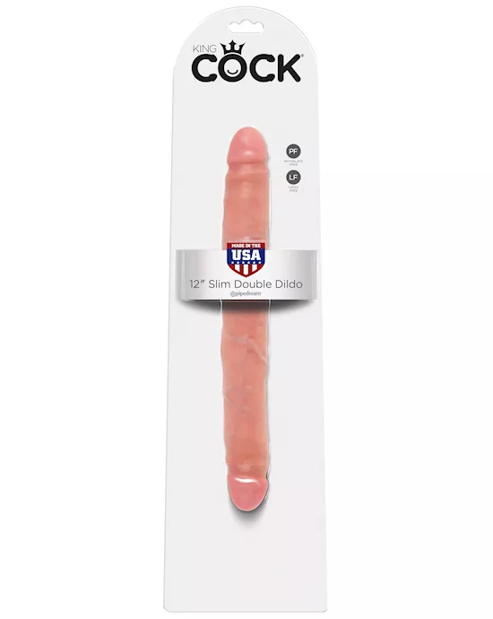 King Cock 12 Inch Slim Double Dildo