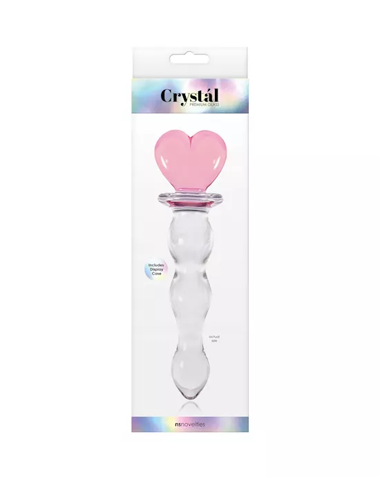 Crystal Heart Of Glass Pink