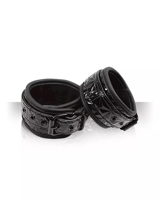 SinfulBlackAnkleCuffs