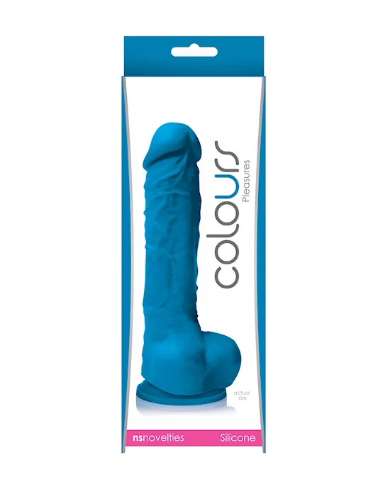 Colours Pleasure Suction Cup Dildo With Balls