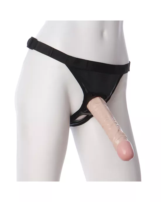 Vac-U-Lock-8InchClassicDong-WithUltraHarness