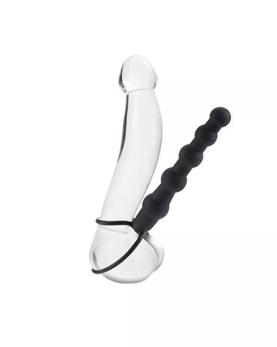 Silicone Love Rider Beaded Dual Penetrator