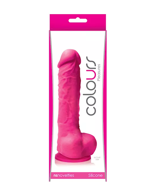 Colours Pleasure Suction Cup Dildo With Balls