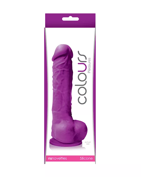 Colours Pleasures Suction Cup Dildo With Balls