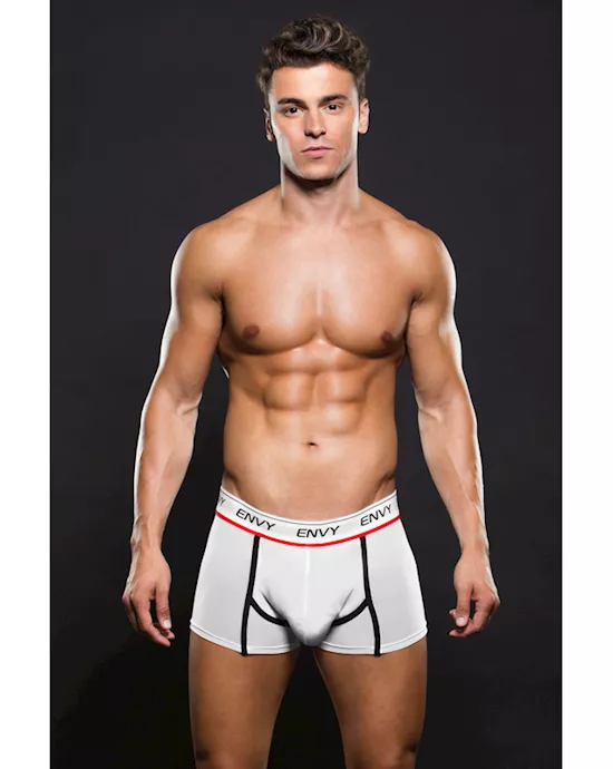 EnvyLogoElasticLowRiseMeshTrunkSMWhite