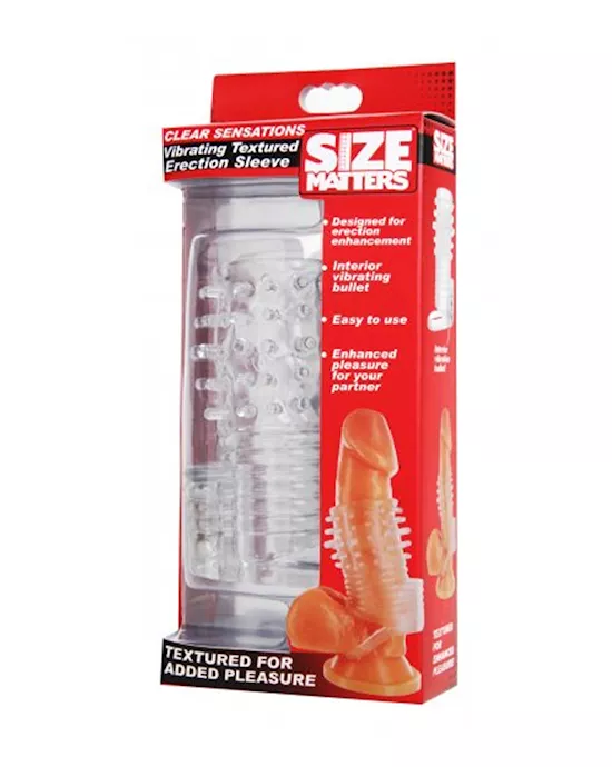 Vibrating Textured Erection Sleeve