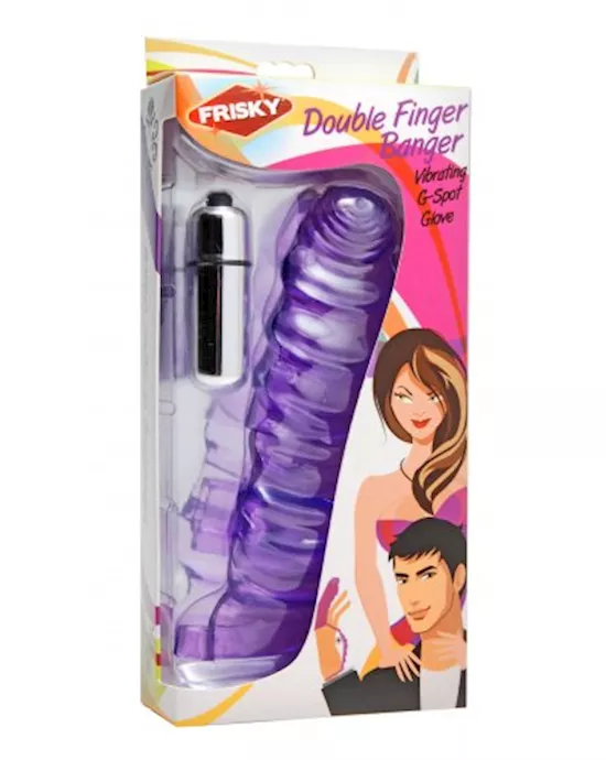 Double Finger Banger Vibrating G-spot Glove