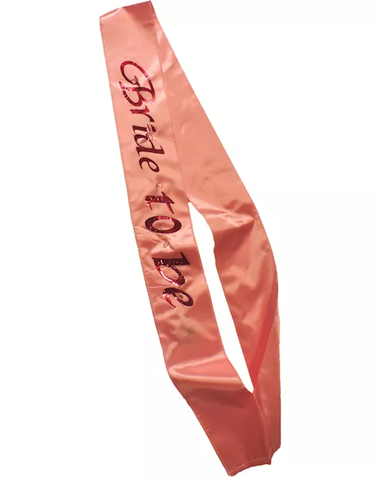 FlashingPinkBrideToBeSash