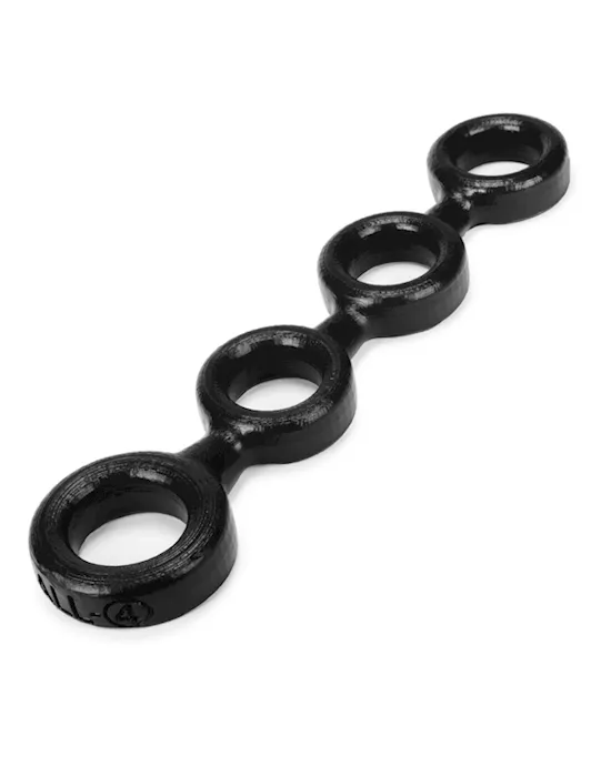 4-BallCockringW3BallstretcherOSBlack