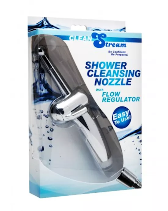 Shower Cleansing Nozzle With Flow Regulator