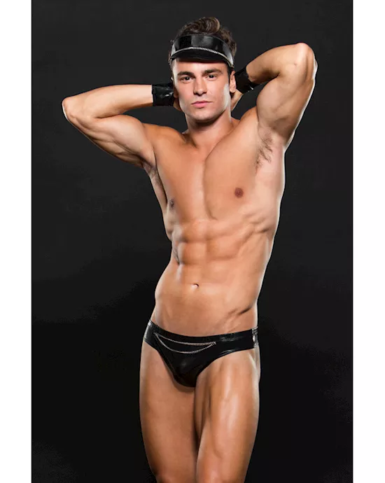 EnvyBikerBikiniBottomCuffHat3PieceLXL