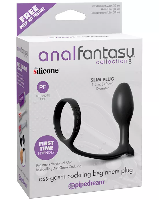 Ass-gasm Cockring Beginners Butt Plug