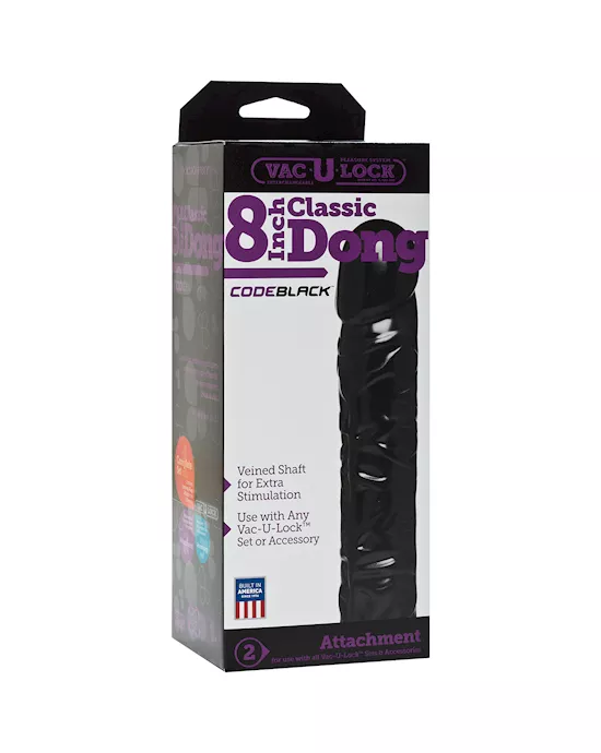Vac-u-lock Codeblack Classic Dildo