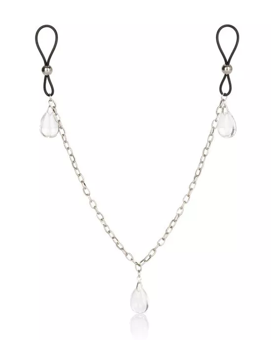 NipplePlayNon-PiercingNippleChainJewelry-Crystal