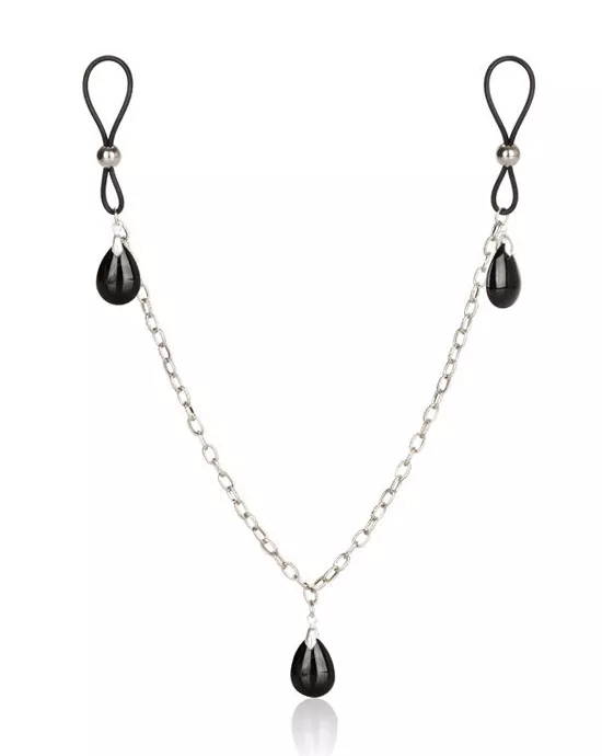 NipplePlayNon-PiercingNippleChainJewelry-Onyx