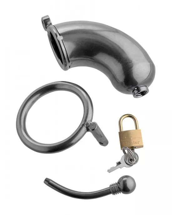Chastity Cage With Urethral Insert