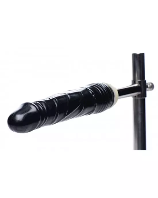 Stuck And Stuffed Stockade With Dildo