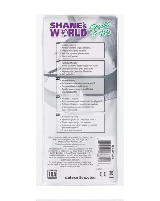 Shanes World Sparkle G Vibe