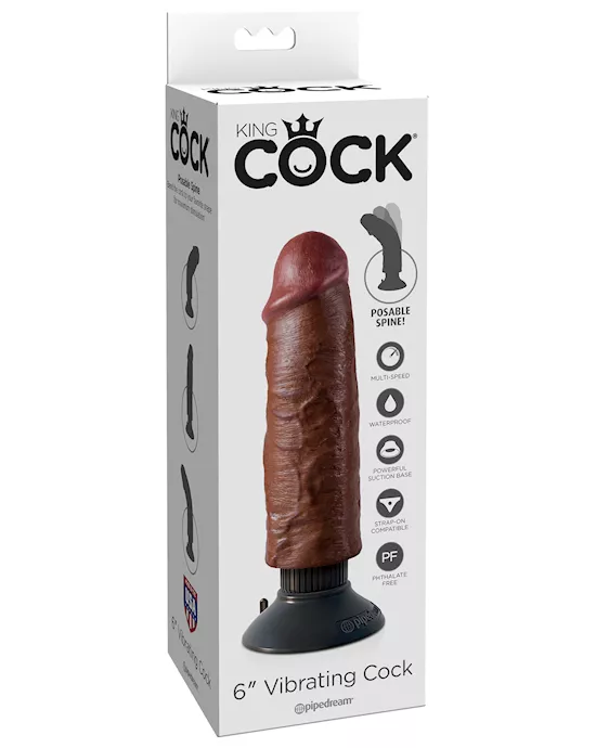 King Cock 6 Inch Vibrating Cock