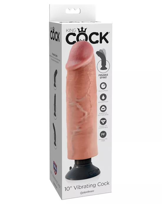 King Cock 10 Inch Vibrating Cock