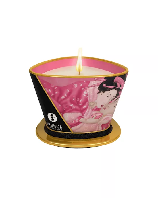 Shunga-MassageCandleRosePetals170ml
