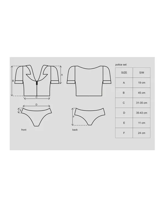 Obsessive Police Set Costume