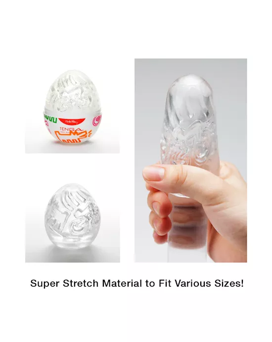 Tenga Keith Haring Street Egg Stroker 6 Pack