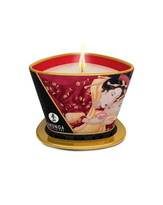 Shunga-MassageCandleStrawberry170ml