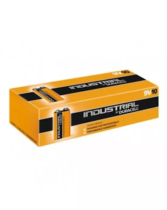 Duracell9voltsizeIndustrialalkalineBOXOF10