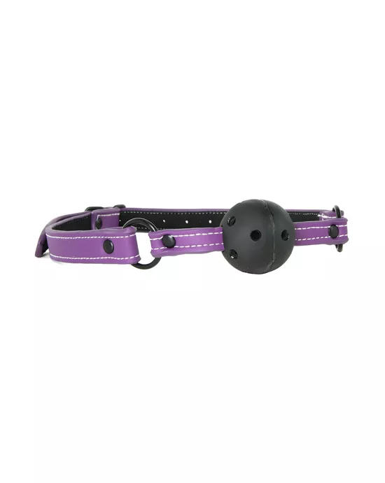 LustBondageBallGagPurple