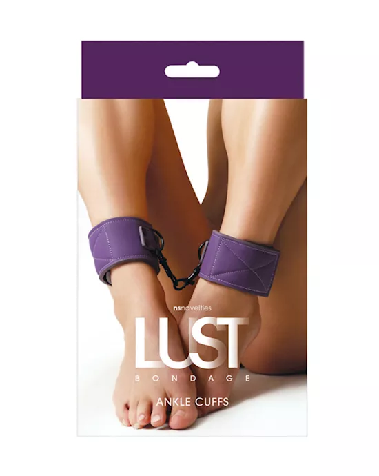 LustBondageAnkleCuffPurple