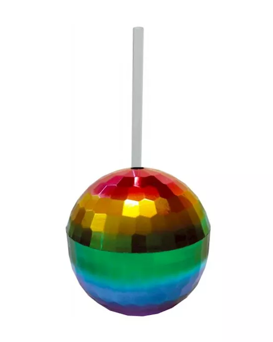 RainbowDiscoBallCup