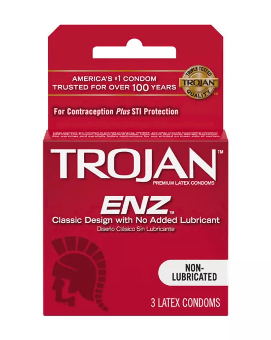 TrojanENZNon-Lubricated3pk