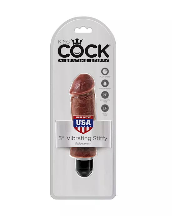 KingCock5inVibratingStiffyWhiteFlesh