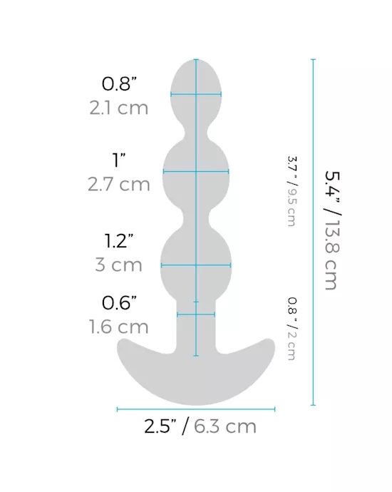 B-vibe Triplet Anal Beads