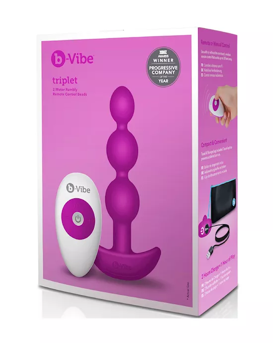 B-vibe Triplet Anal Beads