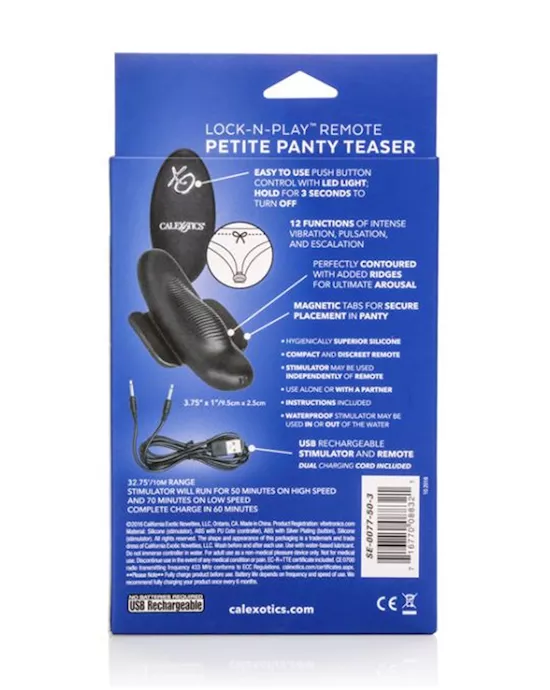 Lock-n-play Remote Petite Panty Teaser