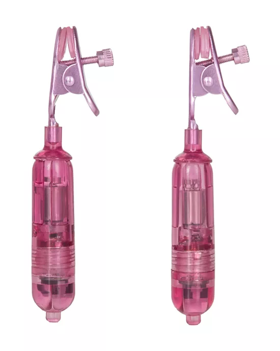 NipplePlayOneTouchMicroVibroClamps-Pink